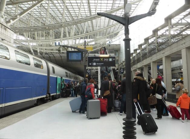 Arriving at Aeroport Charles de Gaulle 2 TGV train station